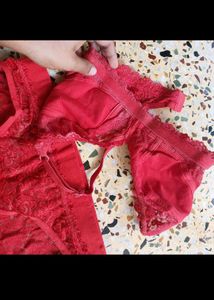 Red Lace Lingerie Set