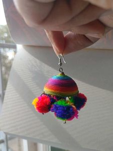 Rainbow Jhumka Earrings