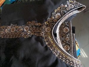 Black Embroidered Salwar Kameez.