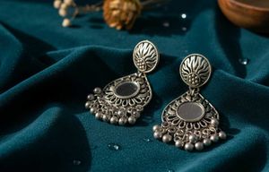 Silver jhumka earrings ✨