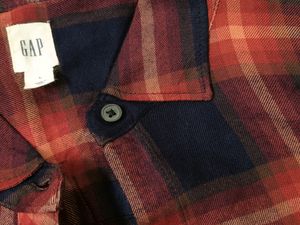 Gap Red And Blue Cheques Shirt At Discount