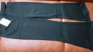 Sassafras Black Solid Flare Slim Fit Trouser