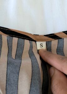 Stylish Zebra Print Midi Dress