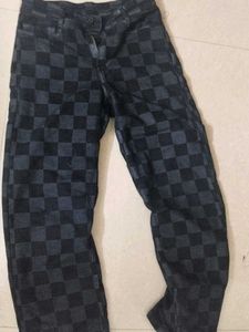 Checkered Jeans