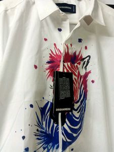 NEW Dsquared2 Designer White Shirt