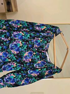 ZARA Floral Print Midi Dress