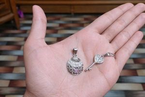 🌼Combo of Silver Tone Pendants