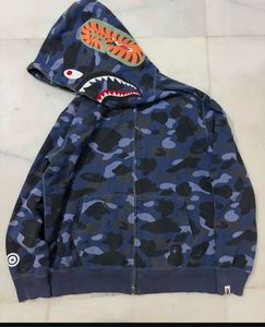 Bape Blue Camo Shark Hoodie