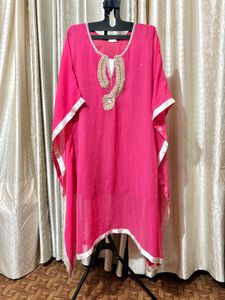Pink Kaftan Kurta