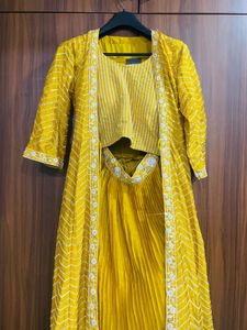 Mustard Yellow Embellished Lehenga Set