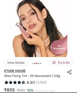 Bestselling Etude Glow Fixing Tint Mini
