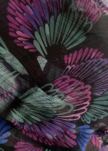 Floral Print mesh top 💐🖤