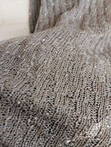 Sparkly Grey Long Sleeve Top