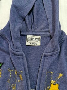 Used Cropped Zip Up Hoodie 8-9y