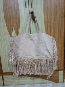 Imported Fringed Mango Tote Bag