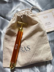 T Shape Electric Face Massager 24k Gold