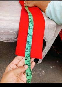 Red Anarkali Kurta with Dupatta