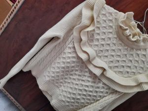 New Arrivals 00&#39;s Ivory frill design knit sweater