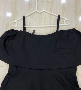 Off-Shoulder Black Dress