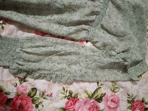 Sage Floral One-Shoulder Ruffle Romper