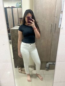 White Skinny High Waist Jeans