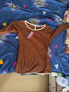 Brown Long Sleeve Top