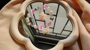 Pink Pearl Charm Bracelet