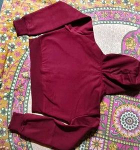 Maroon Zip-Up Hoodie warm (new without use) 🤎