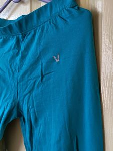 V Star Sea Green Colour Leggings