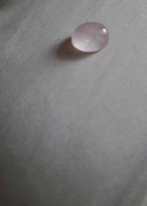 Natural Rose Quartz Ring Stone