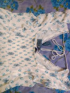 White And Blue Dress