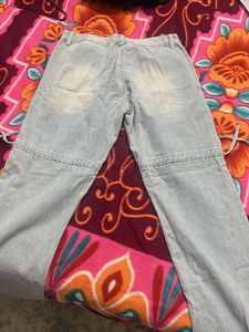 Light Blue Cargo Jeans