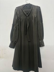 Elegant Olive Green Dress