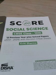 Class 10 CBSE  SOCIAL SCIENCE 12 PYQ PAPERS AND CH