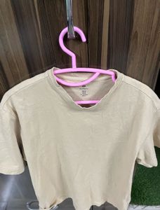 New H&amp;m Oversized Beige Tshirt