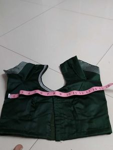 Borderless Dark Green Saree..