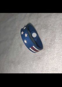 American Flag Snap Bracelet