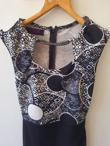 Patterned Sleeveless Dress