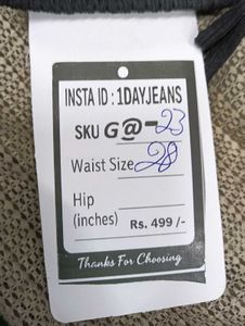 G@23 Size-28 (Sale) Latest Ladies high waist Jeans