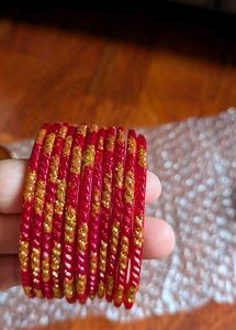 Red Glass  Bangals.