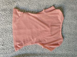 Cute Pink Ribbed Crop Top