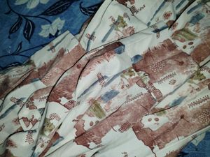 Vintage Patterned Midi Dress