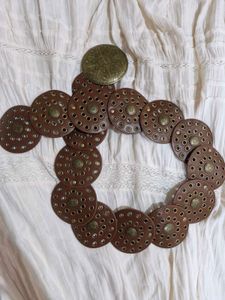 Disc Vintage Leather Belt Pinteresty