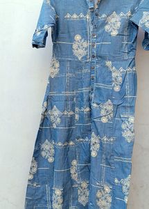 Denim Blue 💙 Dress Formal And Casual