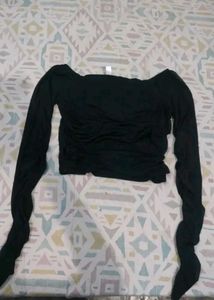 Sheer Black Long Sleeve Top