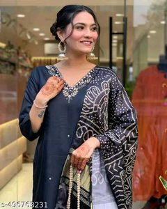 Stylish Embroidered Kurti Plazoo Set