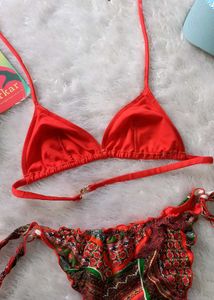 Dazzling Red Very Sexy Bikini Set 👙