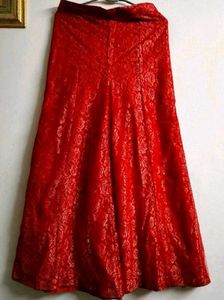 Long Frock With Plazo And Dupatta