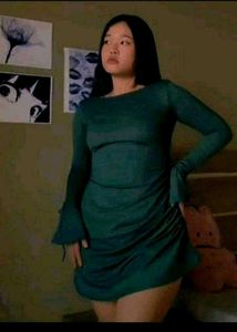 Elegant Green Mini Dress ruched pinterest