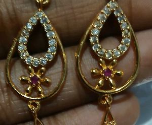 Anti tarnish water proof gold earrings and studs